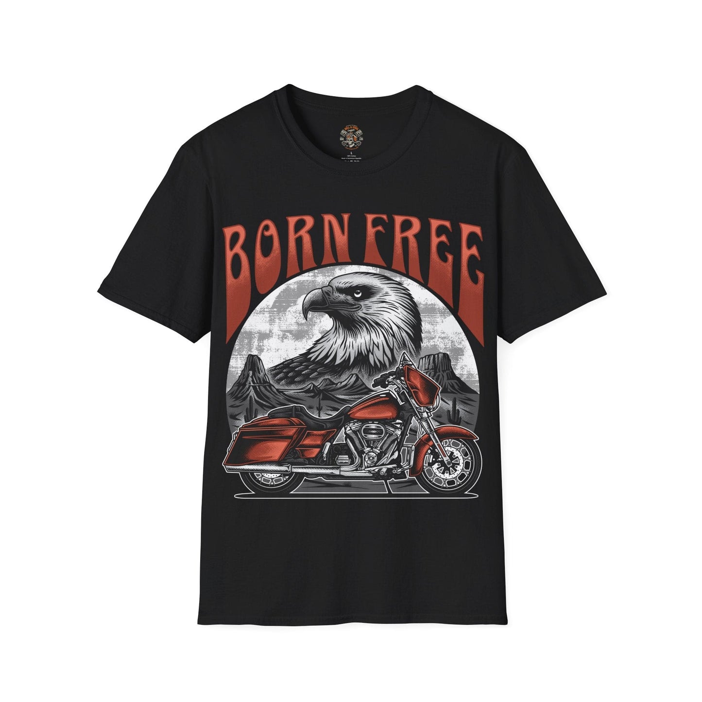 Born Free Bagger Motorcycle T-shirt