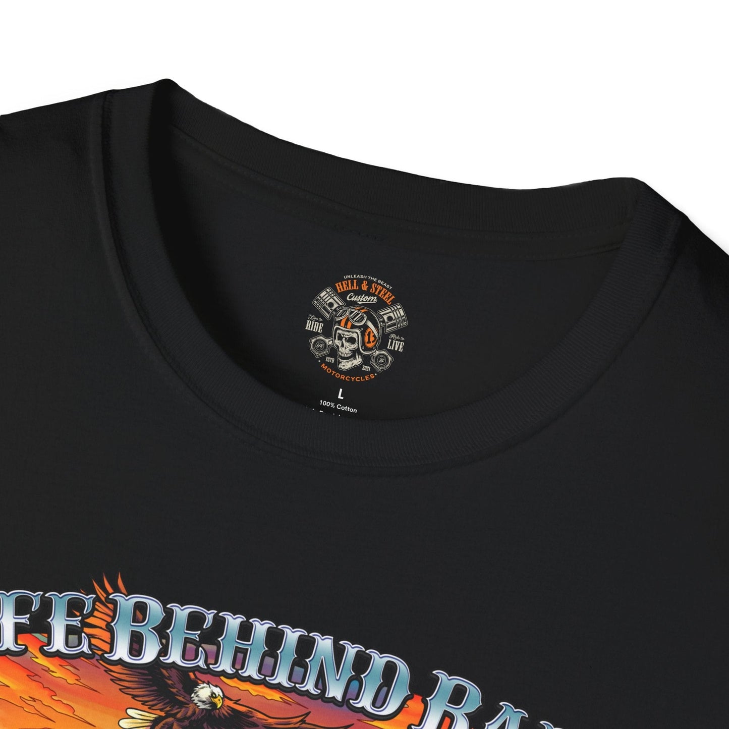 Life Behind Bars Sunset Motorcycle T-shirt