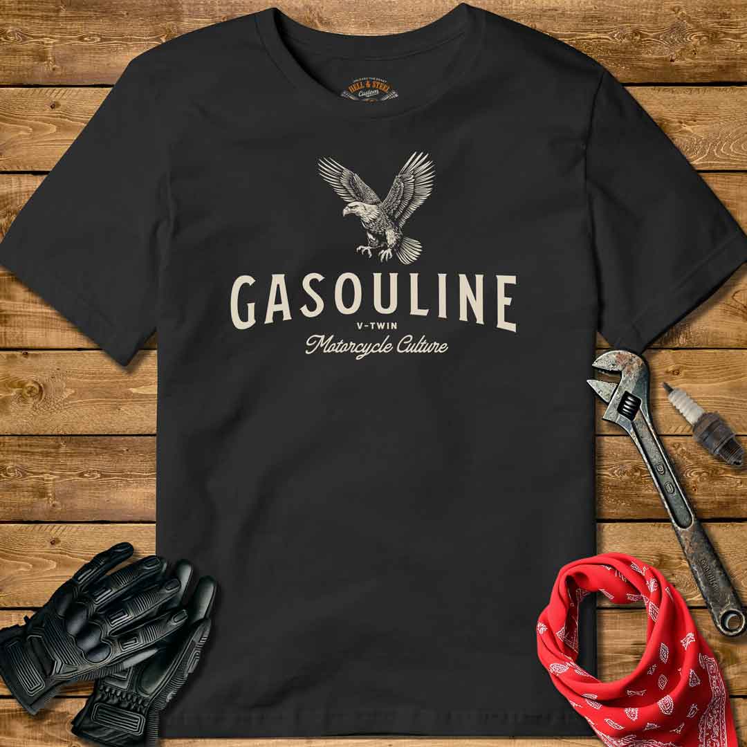 Gasouline Brand Motorcycle T-shirt
