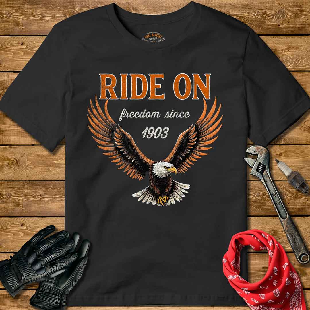 Ride On Motorcycling T-shirt