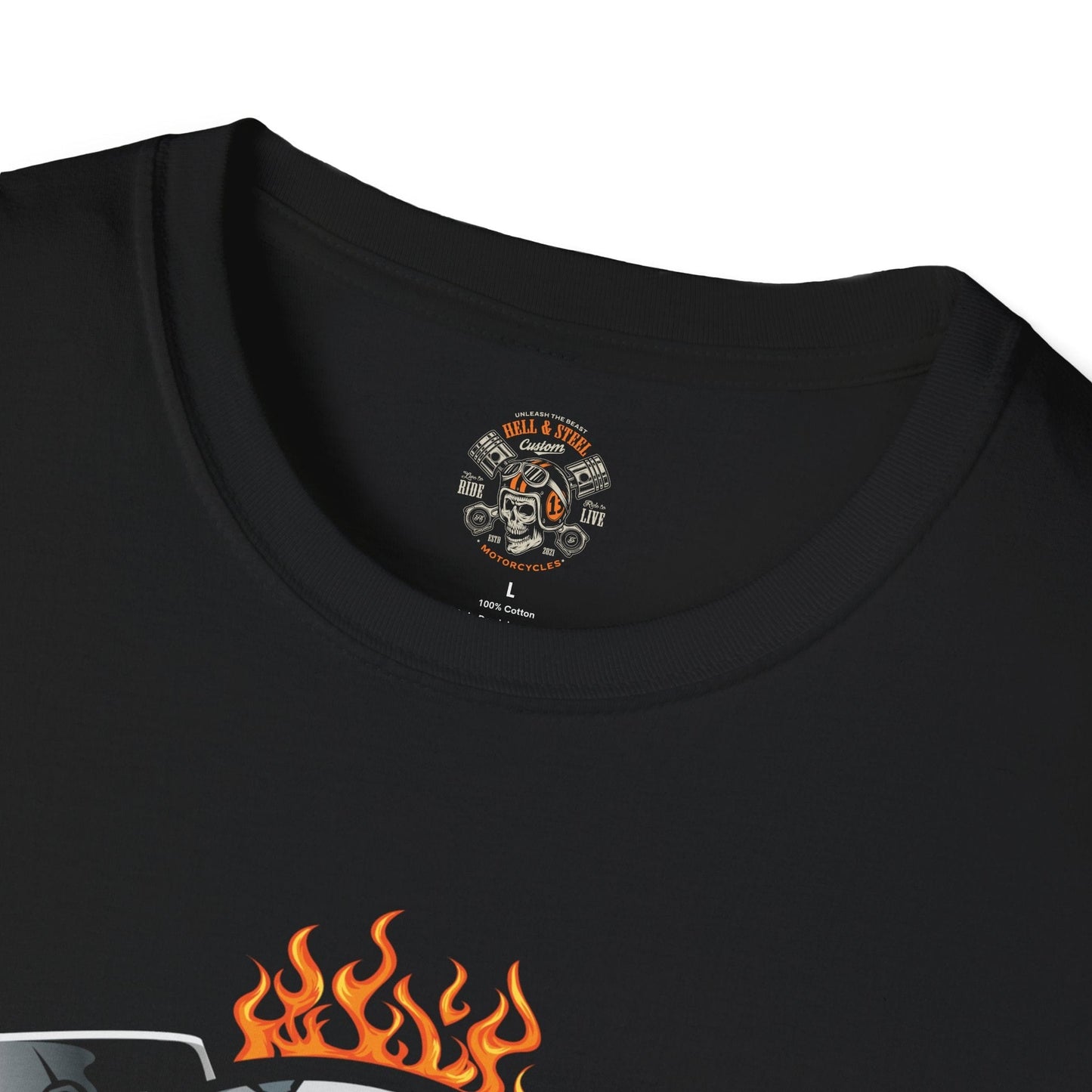 V-Twin Flames Motorcycle T-shirt