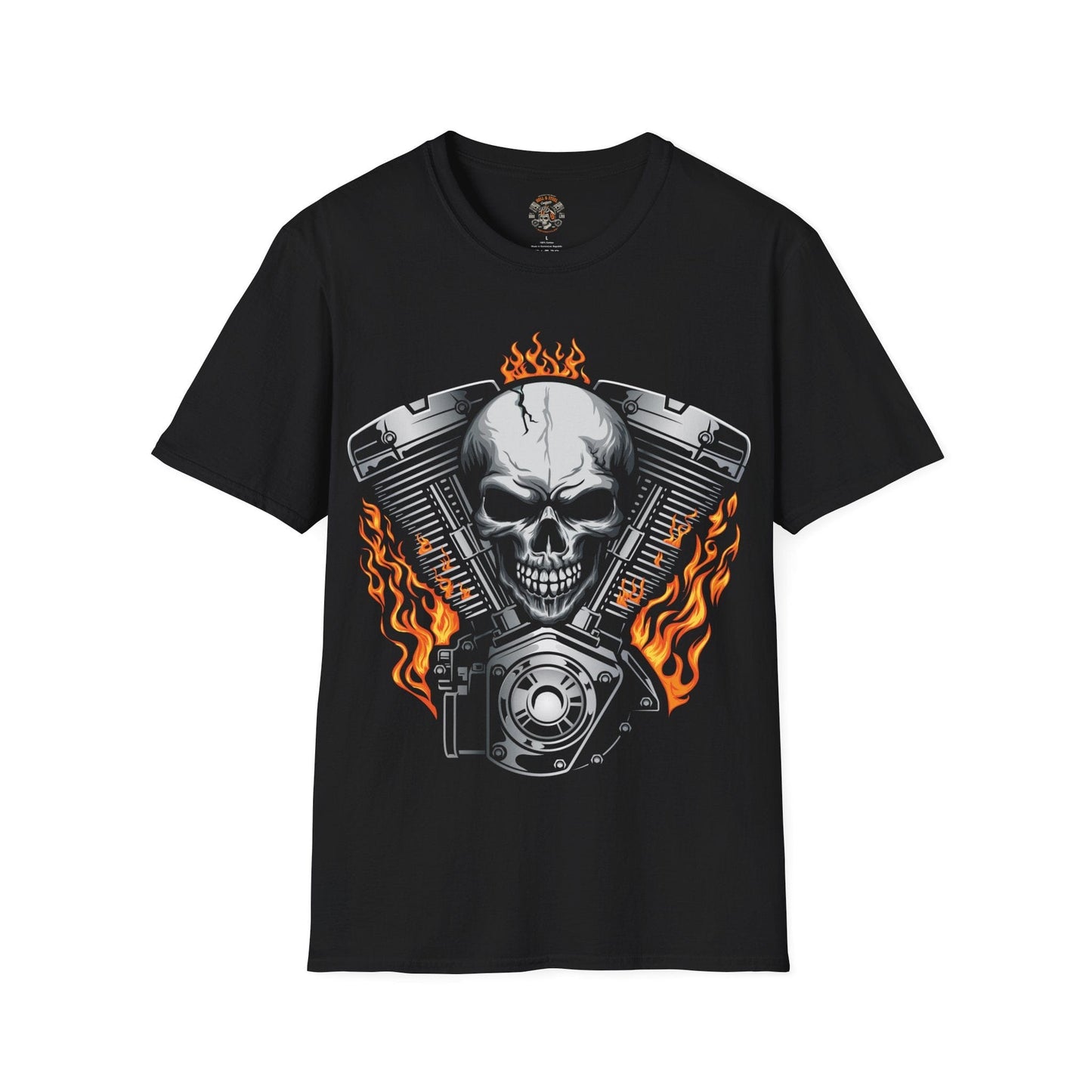 V-Twin Flames Motorcycle T-shirt