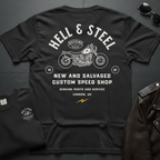 Hell And Steel New And Salvaged 2-Sided T-Shirt