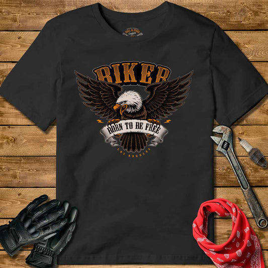 Biker Eagle Motorcycle T-shirt