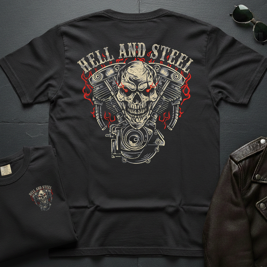 Skull Engine 2-Sided T-Shirt