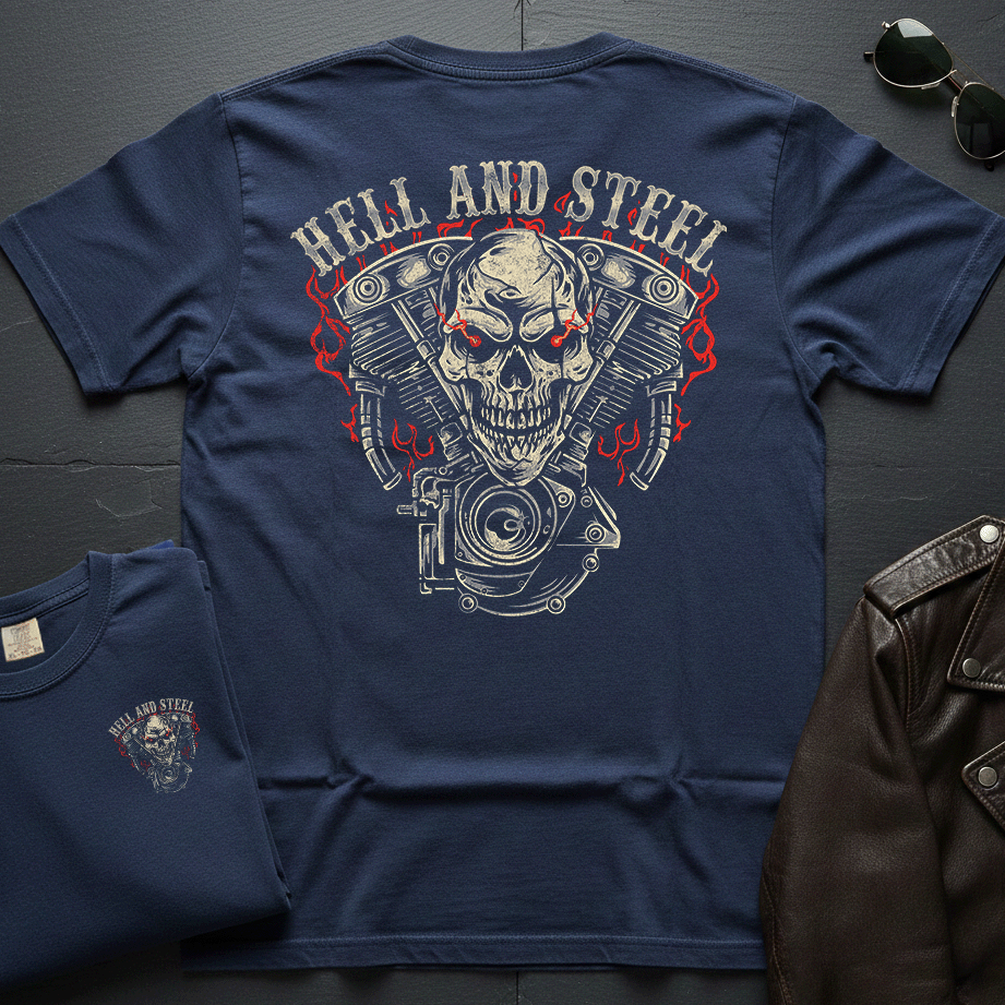 Skull Engine 2-Sided T-Shirt