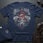 Hell And Steel Iron Works 2-Sided T-Shirt