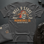 Hell & Steel Ironworks Co 2-Sided T-Shirt