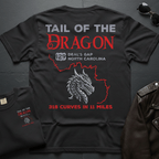 Tail Of The Dragon Map 2-Sided T-Shirt