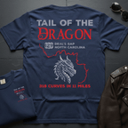 Tail Of The Dragon Map 2-Sided T-Shirt