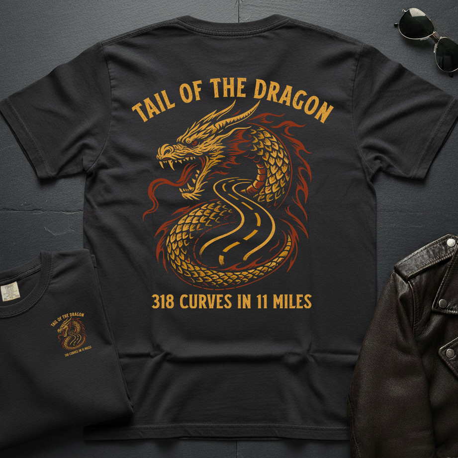 318 Curves Tail Of The Dragon 2-Sided T-Shirt
