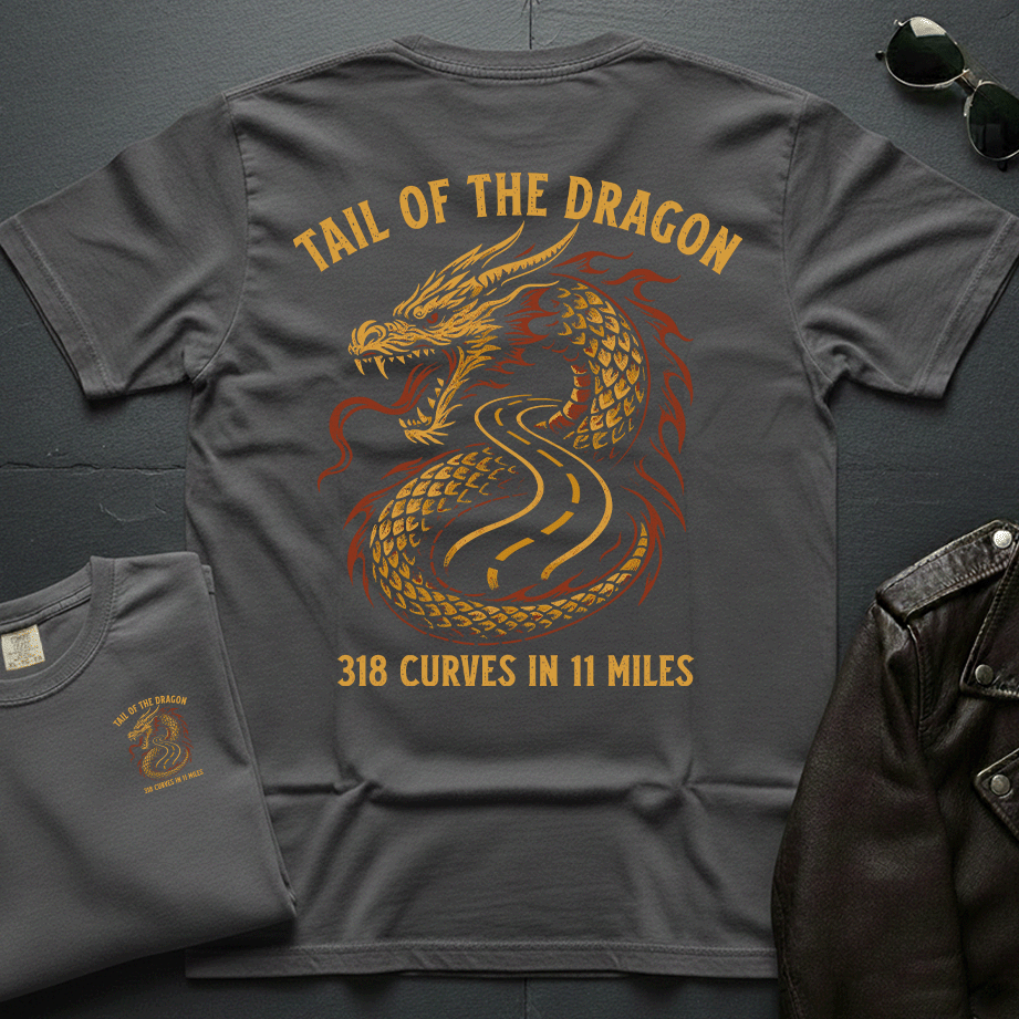 318 Curves Tail Of The Dragon 2-Sided T-Shirt