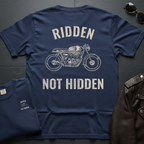 Ridden Not Hidden Distressed 2-Sided T-Shirt