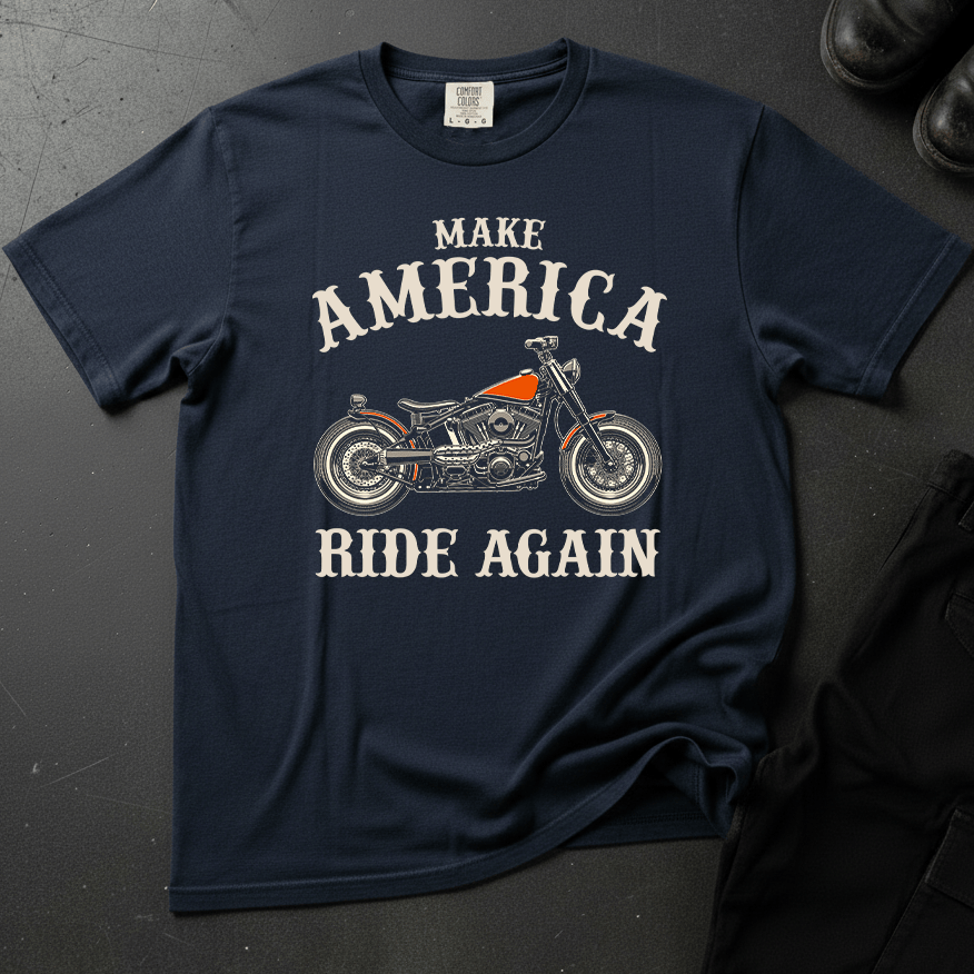 Make America Ride Again - Front Print T-shirt