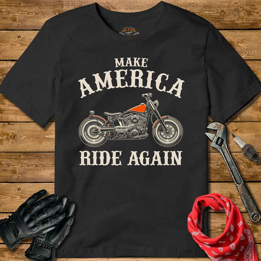 Make America Ride Again Motorcycle T-shirt