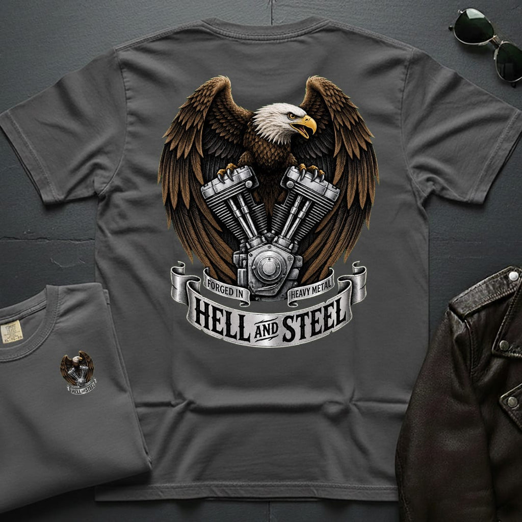 Hell and Steel Eagle 2-Sided T-Shirt