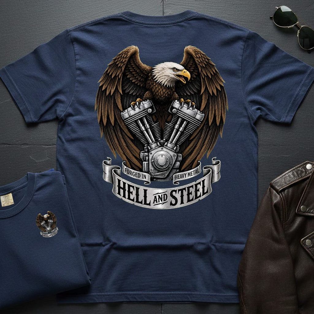 Hell and Steel Eagle 2-Sided T-Shirt