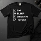 Eat Sleep Wrench Repeat T-shirt