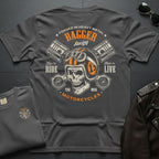 Bagger Racing Skull 2-Sided T-Shirt