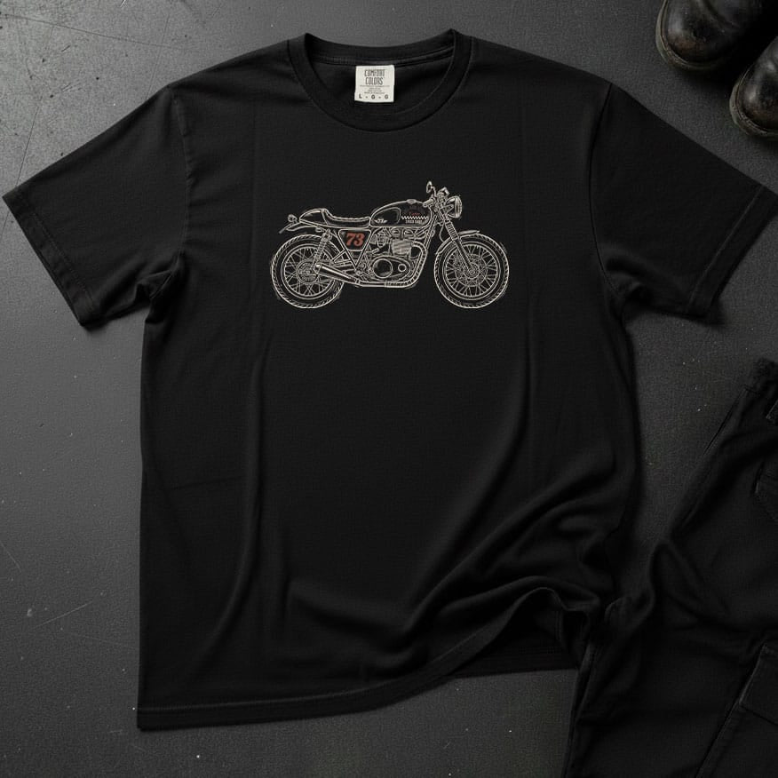 Hand Drawn Motorcycle T-shirt