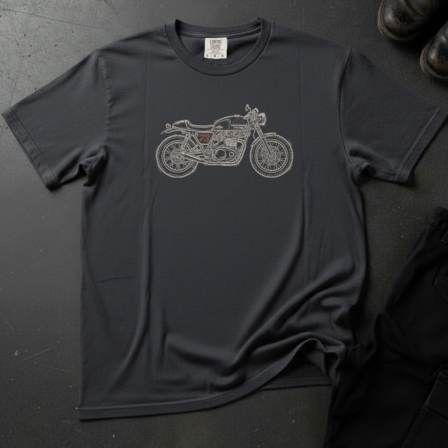 Hand Drawn Motorcycle T-shirt