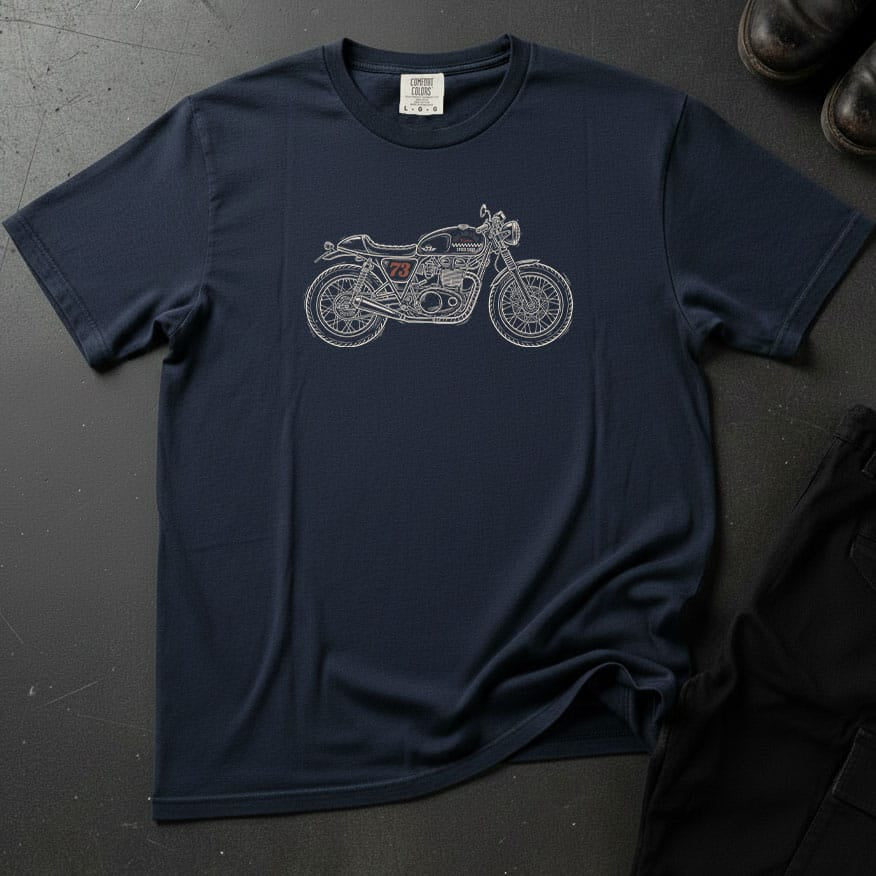 Hand Drawn Motorcycle T-shirt