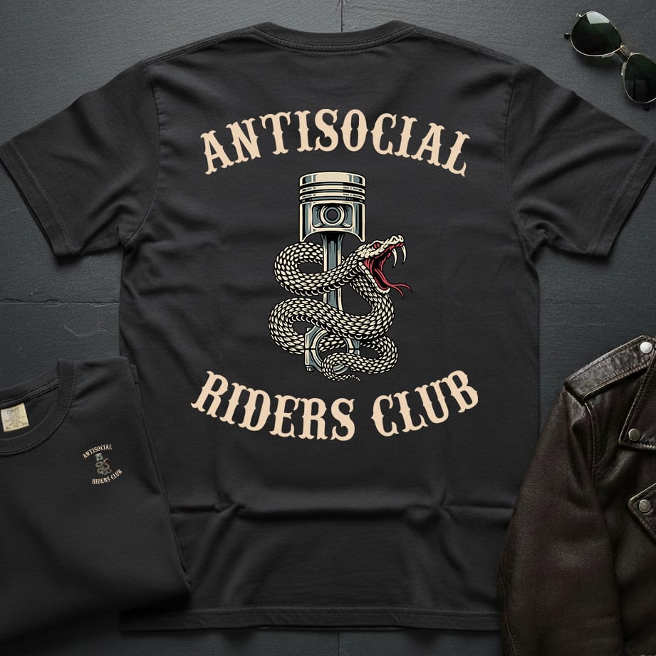 Antisocial Riders Club 2-Sided T-Shirt