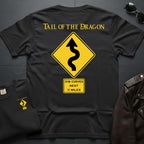 Tail of the Dragon Road Sign 2-Sided T-Shirt
