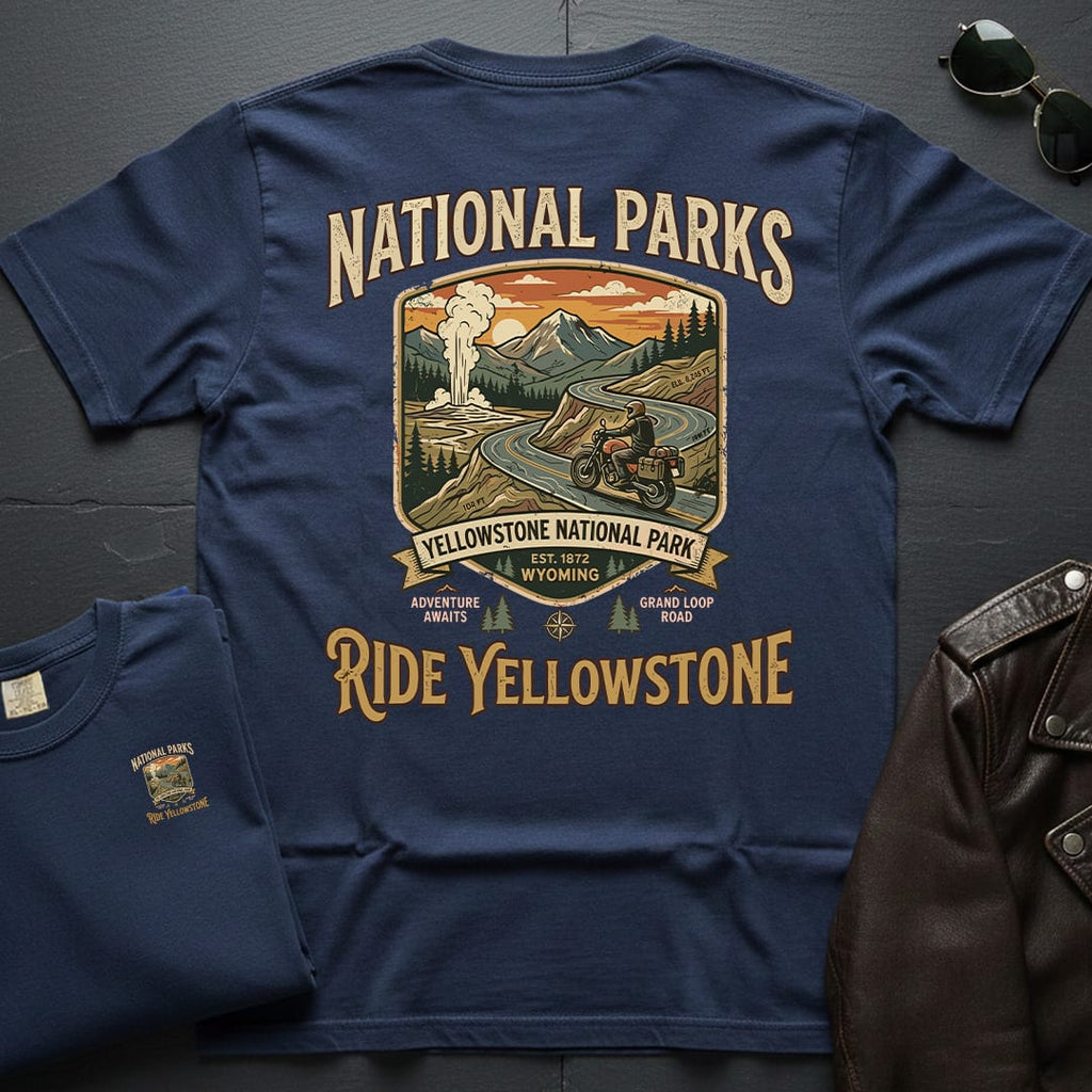 Ride Yellowstone 2-Sided T-Shirt