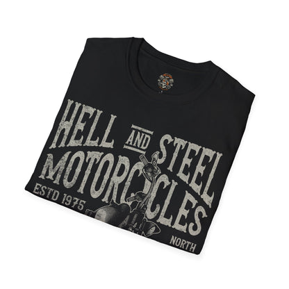 Custom Garage Motorcycle Distressed Logo T-shirt