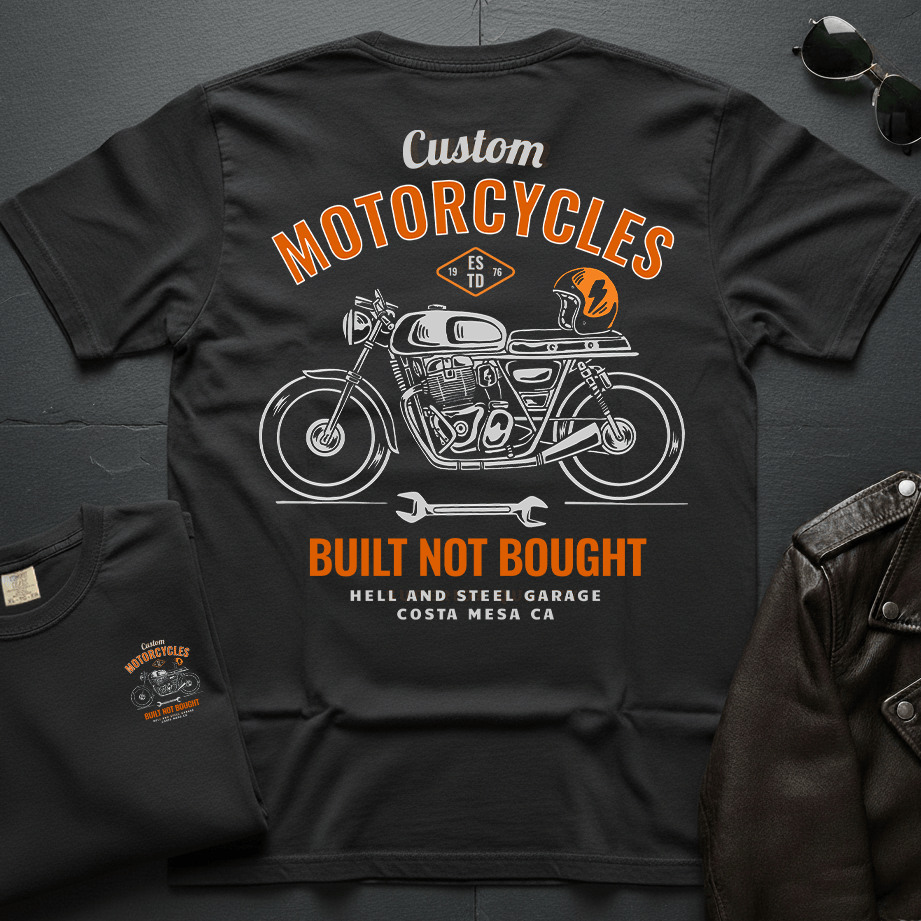 Custom Motorcycles 2-Sided T-Shirt