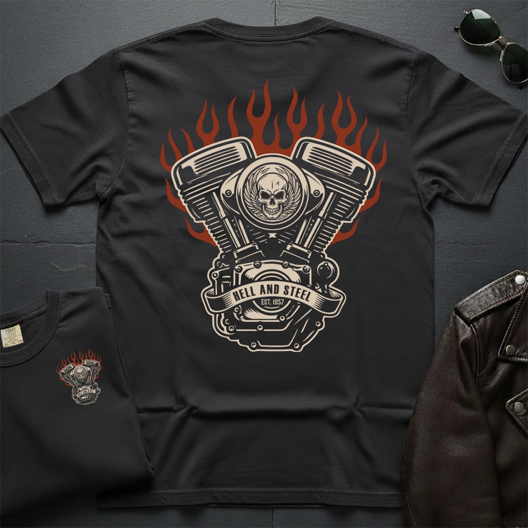 Flame Engine 2-Sided T-Shirt