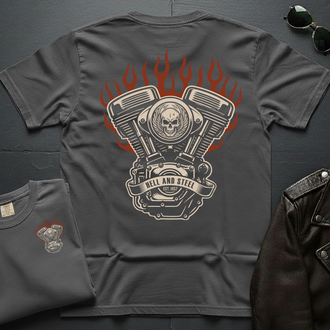 Flame Engine 2-Sided T-Shirt