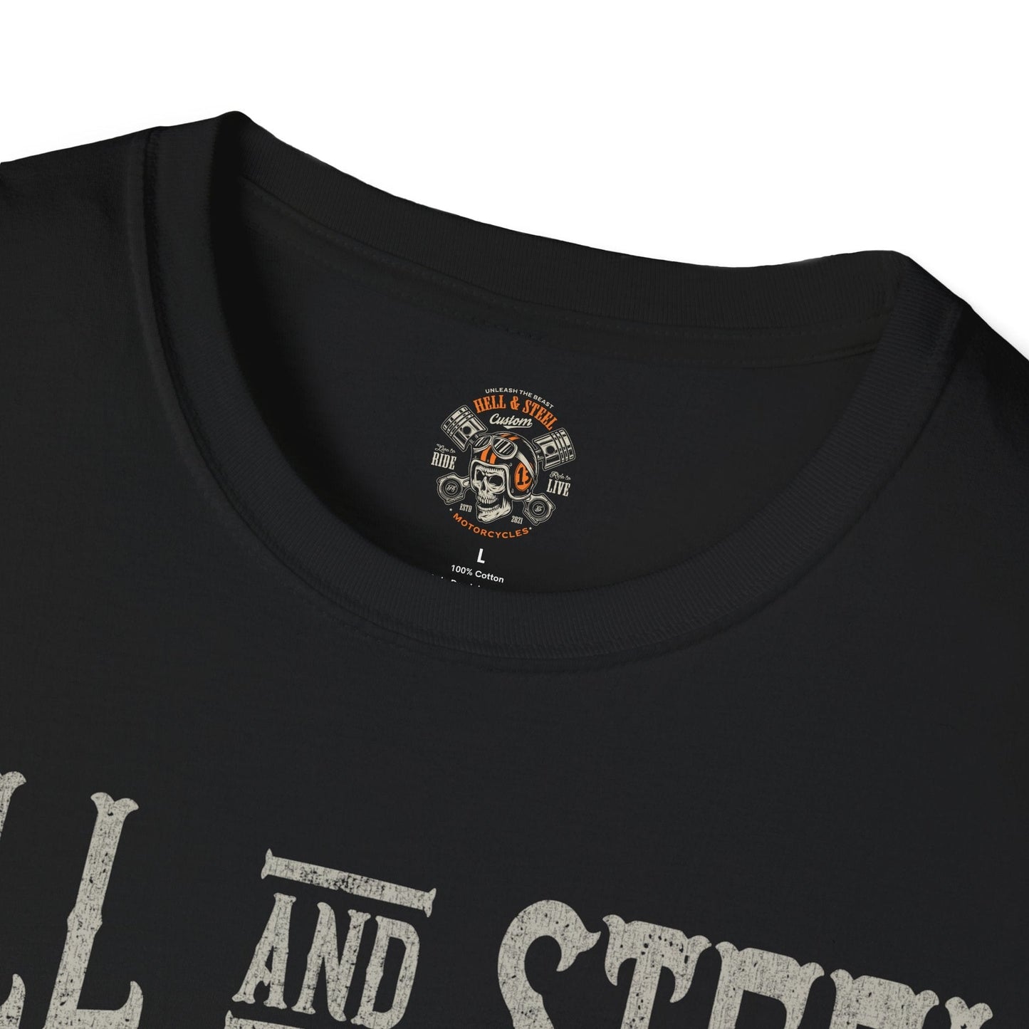 Custom Garage Motorcycle Distressed Logo T-shirt