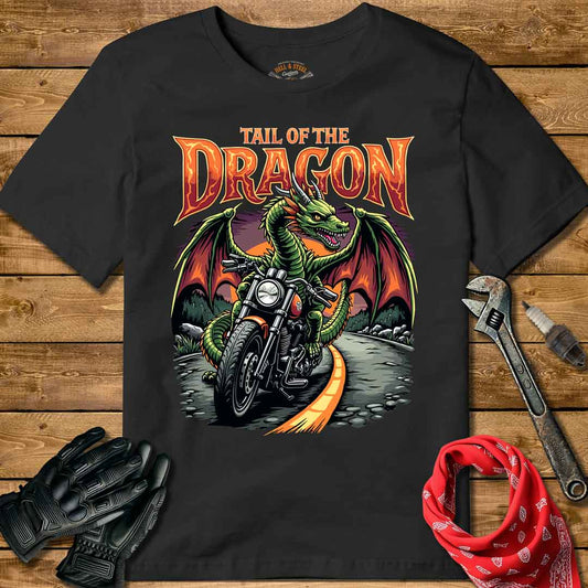 Tail Of The Dragon Motorcycle T-shirt