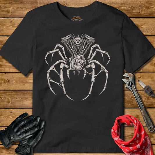 V-Twin Spider Motorcycle T-shirt