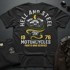 Hell And Steel Snake 2-Sided T-Shirt
