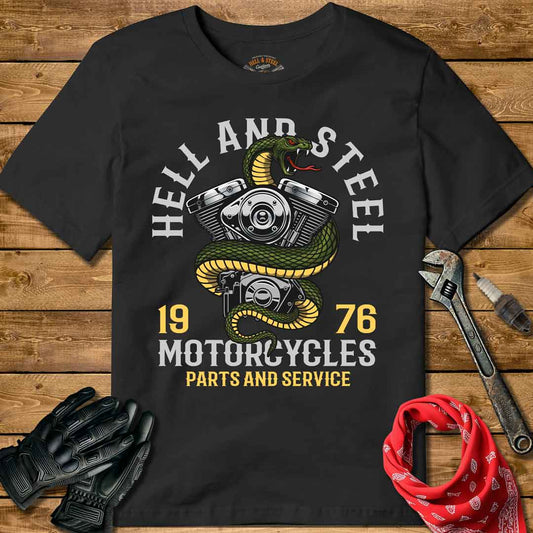 V-Twin Snake Motorcycle T-shirt