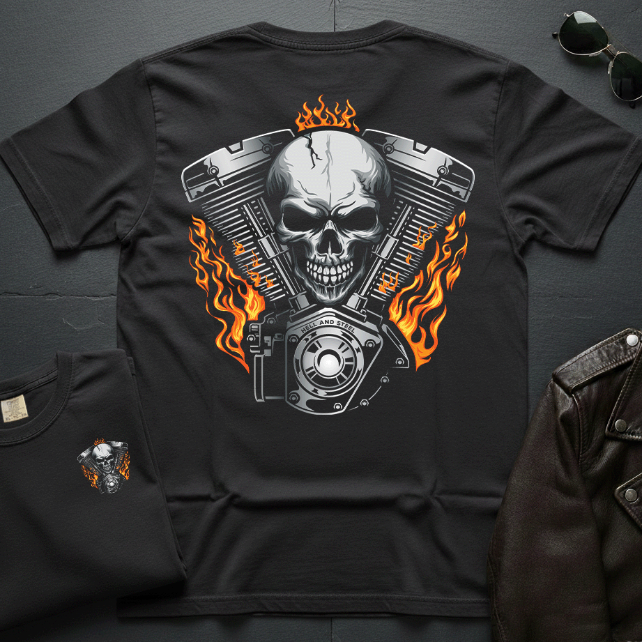 Flame Engine 2-Sided T-Shirt