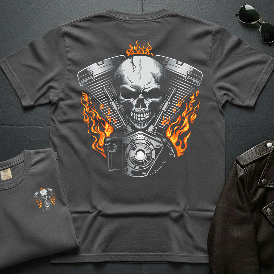 Flame Engine 2-Sided T-Shirt
