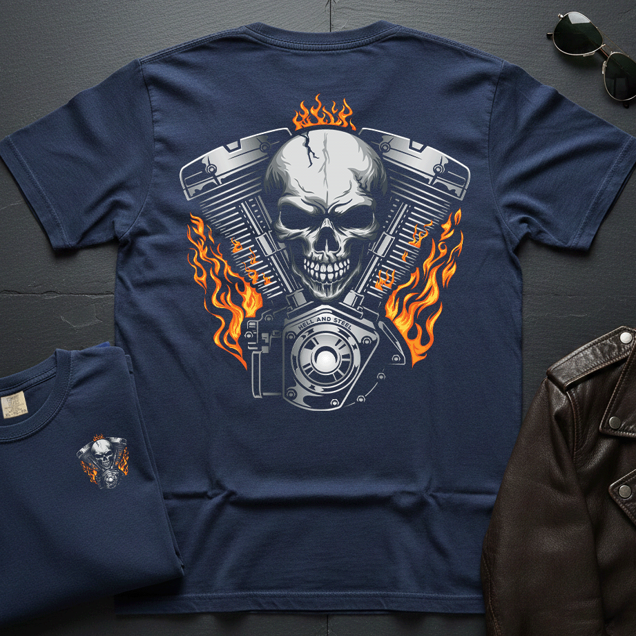 Flame Engine 2-Sided T-Shirt
