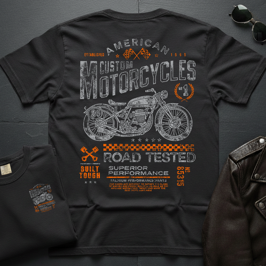 Custom Road Tested Distressed 2-Sided T-Shirt