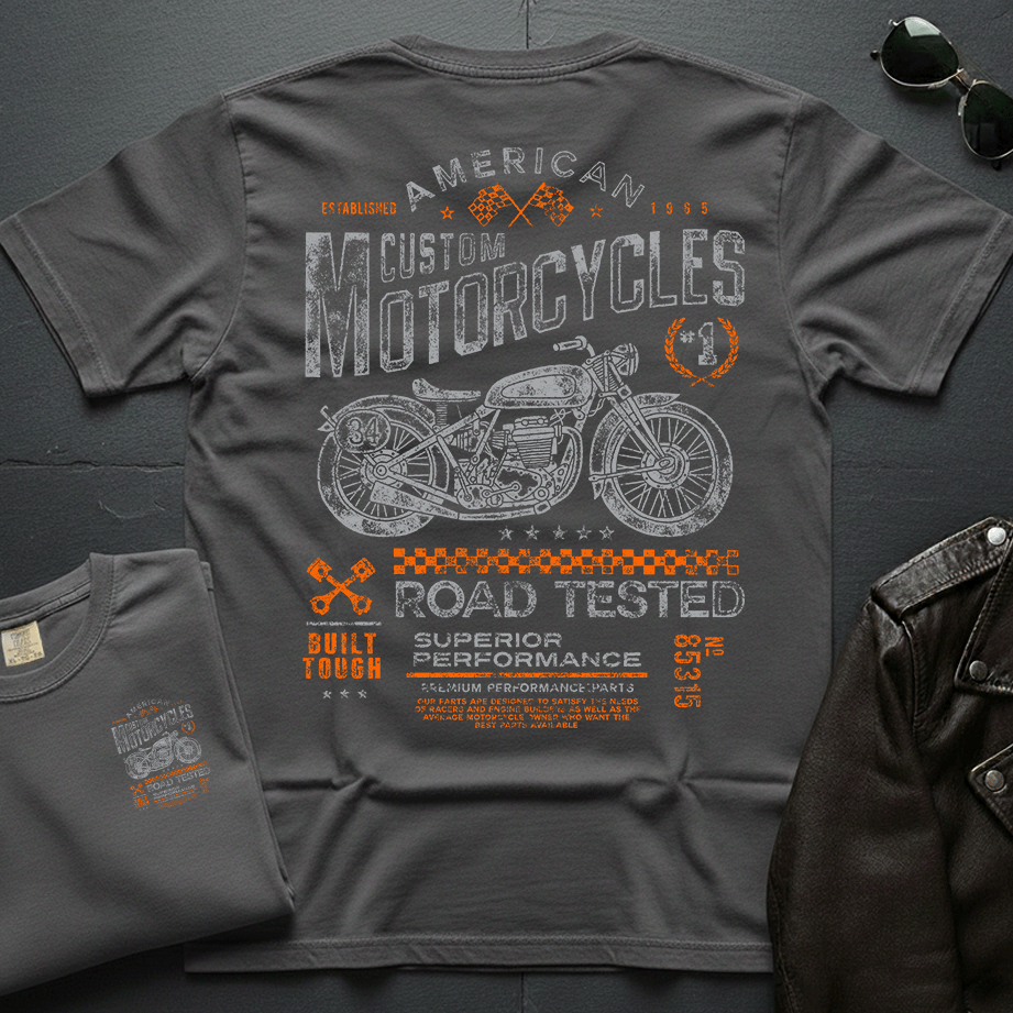 Custom Road Tested Distressed 2-Sided T-Shirt