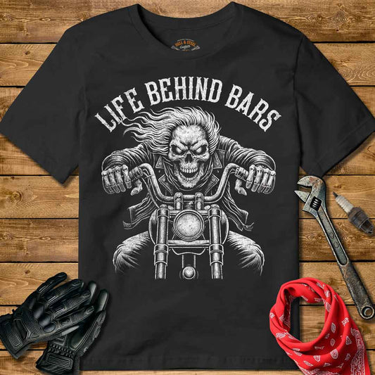 Life Behind Bars Motorcycle T-shirt