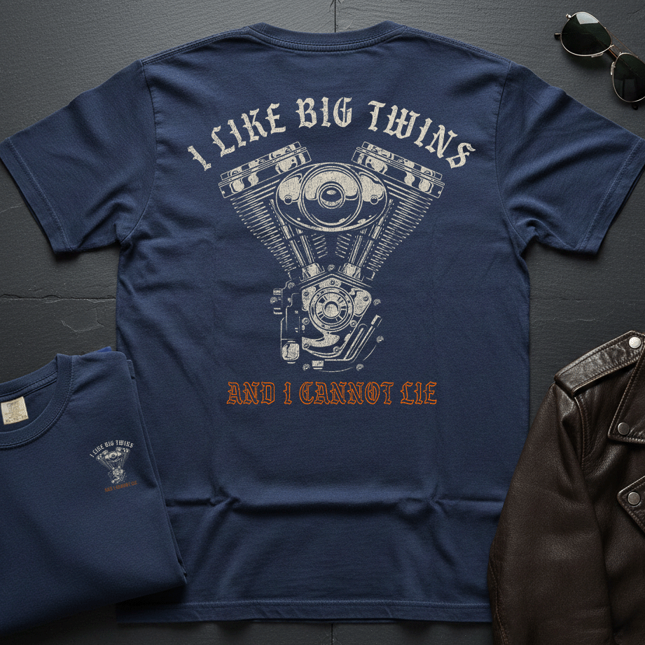 I Like Big Twins And I Cannot Lie 2-Sided T-Shirt