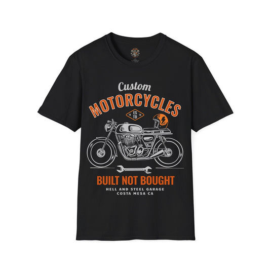 Built Not Bought Motorcycle T-shirt