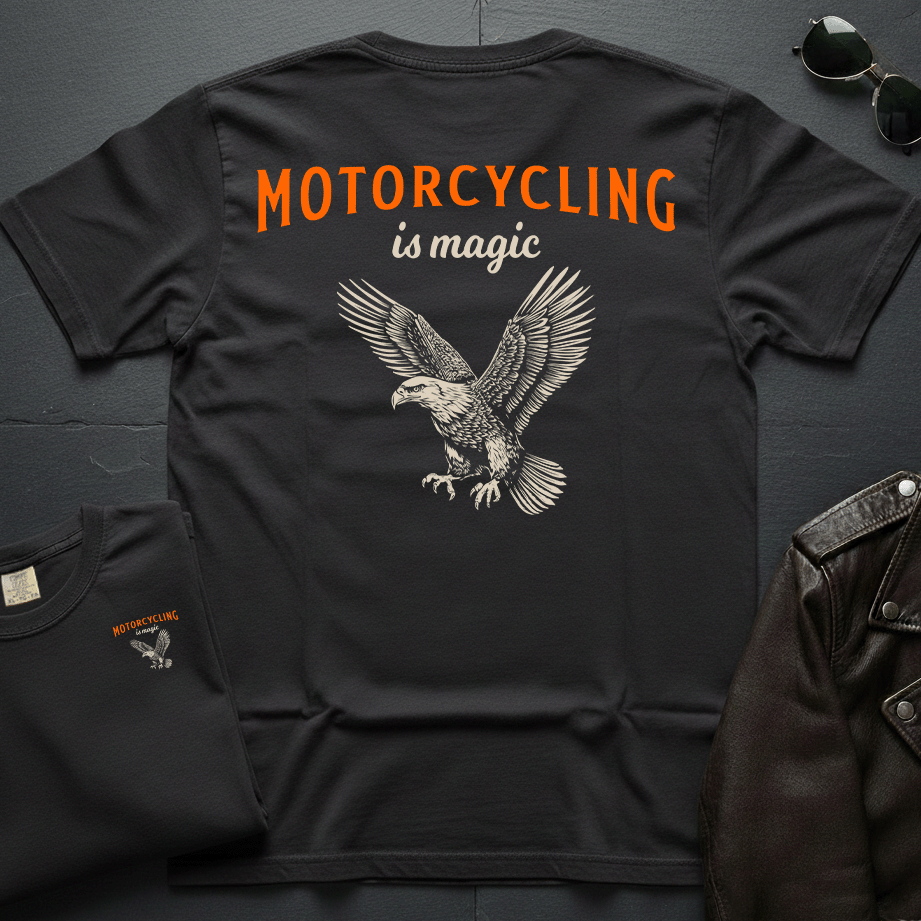 Motorcycling Is Magic 2-Sided T-Shirt
