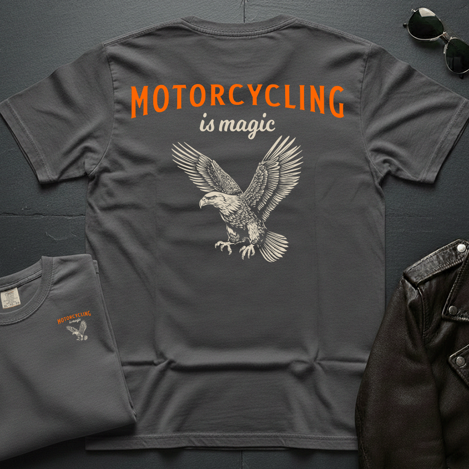 Motorcycling Is Magic 2-Sided T-Shirt