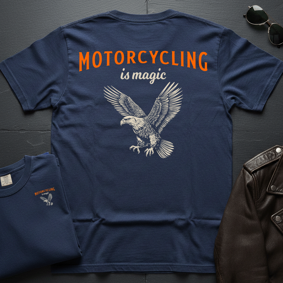 Motorcycling Is Magic 2-Sided T-Shirt