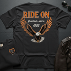 Ride On Distressed 2-Sided T-Shirt